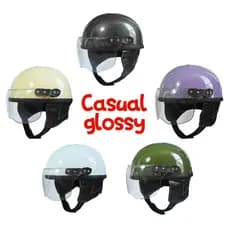Capacete Infantil XPR Retrô Casual Estilo Brilhante