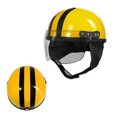 Capacete Infantil Amarelo Retrô Brilhante Racing Line Series