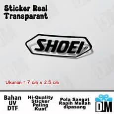Adesivo Marca SHOEI Sapato Logotipo SOEI Símbolo Ícone UV DTF Capacete Da Motocicleta Tumbler Vidro Grande Pequena Preci