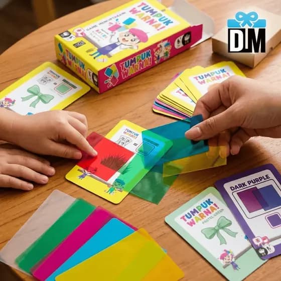 Kasnete Irwo Tsukuru Japão Jogo De Brinquedo De Cartas De Empilhamento De Cores Adivinhando Mica De Plástico Combinada