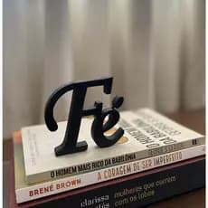 Palavra Fé Personalizada para Decoração Enfeite Promoção