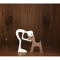 Escultura Menino e Cachorro- Amor Animal Promoção