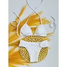 Conjunto Biquini blogueira Cortininha Calcinha bombom Top e Bojo Removivel moda praia bikini biquine