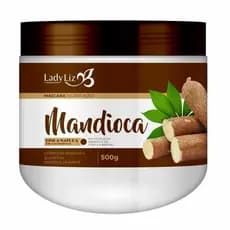 Máscara hidratante Mandioca Lady Liz 500g