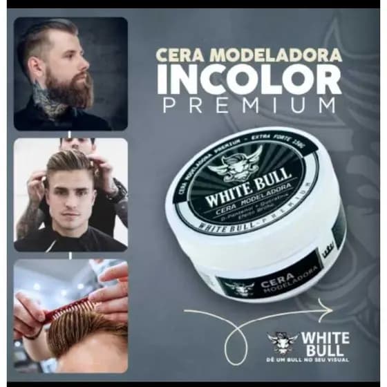 Cera Modeladora incolor 150g - White Bull Premium