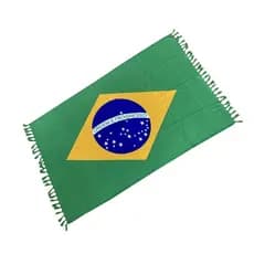 Canga De Praia Bandeira Do Brasil Ordem E Progresso Turista Rio De Janeiro