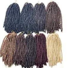 Cabelo Crochet Nina Soft Dread Lock Sintetico FIBER Melhor Qualidade Envio Imediato