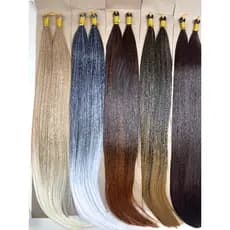 Cabelo Orgânico Crochet Liso 160g 70cm Braid Top Fibra HT