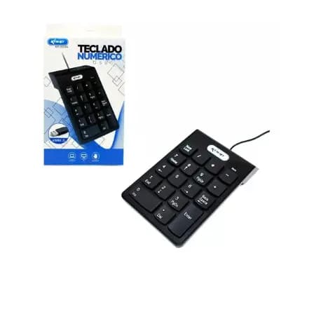 Teclado Numerico - Com Fio - Preto - Usb - Kp-2003a - Knup Idioma Português Brasil