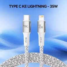 VarkVerk (C03) Tipo C Para Lightning 35W Cabo De Dados Rápido Trançado De Liga De Nylon Alumínio Type