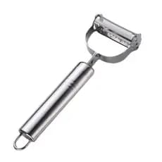Descascador INOX Legumes Frutas Dupla Lâmina Móvel 2 Em 1/Descascador De Legumes Verduras Frutas