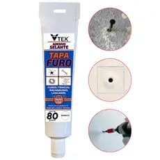 TAPA FURO e buraco de prego em paredes e azulejos, furos de quadros 80GR BRANCO VTEX