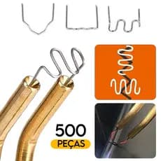 500 Grampo Solda de Para-choque Plástico Carenagem Ondulado Plano V M