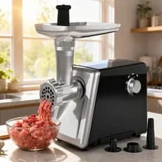 Moedor de Carne Elétrico 2000W Picador Processador Linguiça e Kibe 110V / 220V