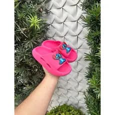 Chinelo Infantil Slide Menino Menina Nuvem Escolar Confortável Chinelo Stich Chinelo Stit Lilo Stitch