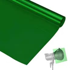 Filtro Gelatina para Iluminação e Estúdio - Verde Escuro #607 (100cm)