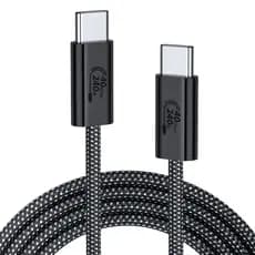 Cabo USB-C 240W 40Gbps USB4 Thunderbolt 4 8K Gen3x2 E-Marker 2mts