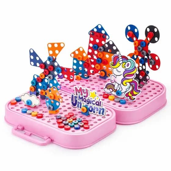 Brinquedo Educativo Monta-Monta -Brinquedo Pedagógico Criativo Maleta Montagem Promoção Relâmpago ⚡