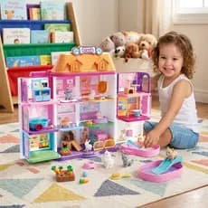 🏡Kit Casinha De Brinquedo Pet House Com Elevador E Música Completo C\ Acessórios