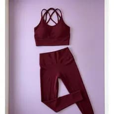 conjunto fitness feminino academia top+ legging cintura alta coleção florescer conjunto poder tam gg