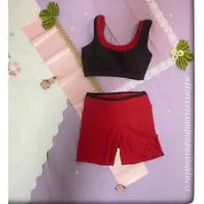 Conjunto Fitness Feminino Short e Top Academia com Bojo Verde G conjunto Vitória Florescer