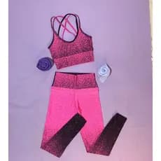 Conjunto Poder coleção florescer |top legging  tam m