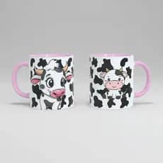 Caneca Personalizada Vaquinha Fofa Com Nome Presente