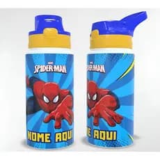 Garrafa Térmica de Inox Infantil Homem Aranha Personalizada