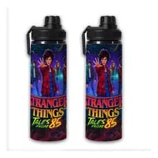 Garrafa De Alumínio Geek Stranger Histórias De 85 Personalizada