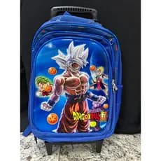 Mochila Escolar Infantil Masculina Dragon Ball Goku De Rodinha