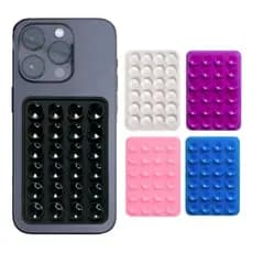 Suporte De Silicone Para Celular Silicone 24 Ventosas Universal Fita 3M Superfície