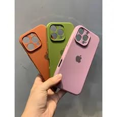 Case Capa para Celular Silicone Veludo Câmera Fechada Proteção IP 16 Pro Alto Relevo