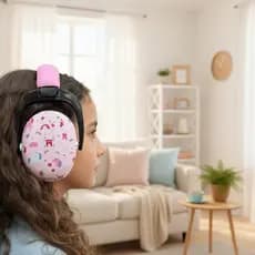 Abafador De Som Ruído Infantil Autismo Fone Ouvido Protetor TEA Sensibilidade Auditiva Antirruído Ajustável Confortável