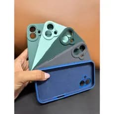 Capa Para Celular IP 16 De Silicone Aveludada Premium Câmera Fechada Alto Relevo Gota Capinha Protetora Com Maça