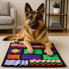 Tapete Interativo Cachorro Esconde Esconde Petisco Para Cães Brinquedo Inteligente 50x40
