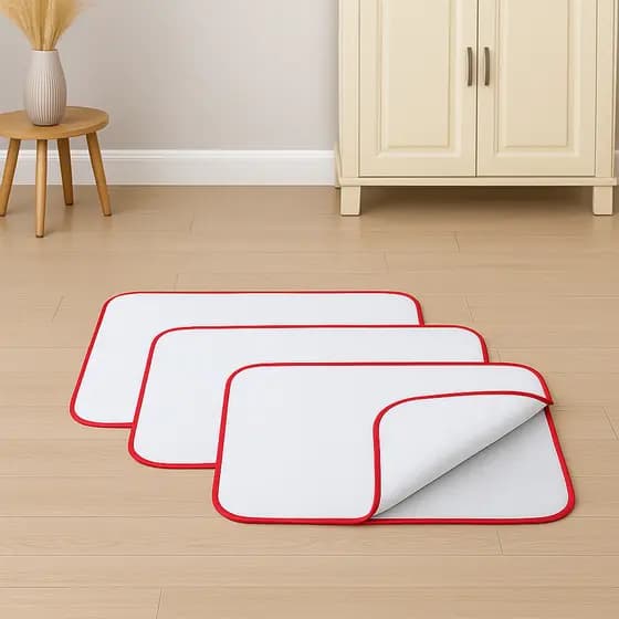 KIT 3 TAPETE HIGIÊNICO LAVÁVEL PARA PET CÃES/GATOS