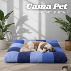 Cama Cachorro Pet Grande 1 Metro Camona Fundo Impermeável Tecido Antialérgico 100X100