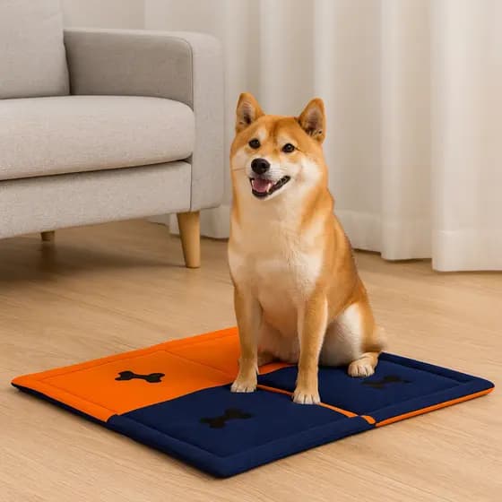 Cama Cachorro Grande Colchonete Para Cães E Gatos 70x70 Lavável