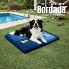 Cama Cachorro Tapetão Fundo Impermeável Tecido Antialérgico Resistente Cães E Gatos