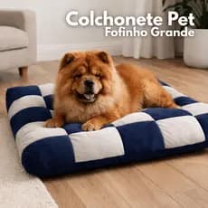 Colchonete Pet Grande para Cães e Gatos | Cama Pet Confortável, Lavável e Antiderrapante