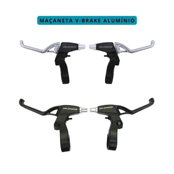 Par de Manete Tipo Logan de Freio em Alumínio para Bike MTB  Alta Resistência Veloforce