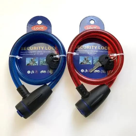 Kit Com 2 Cadeados Trava Bike Reforçado Ideal Para Bikes