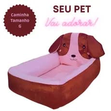 Cama Caminha Pet com Cabeçeira Cachorro Gato Tamanho G