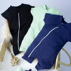 Kit 3 Macacão para bebê Masculino Menino Verão dia a dia confortavel