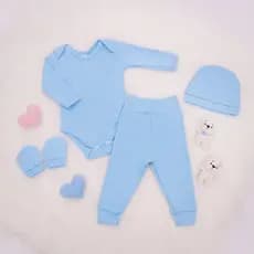 Conjunto Para Bebê Unissex Saída Maternidade 4 Peças Confortavel