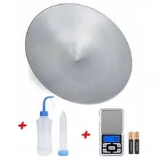 Kit Bateia de Garimpo Tradicional 44cm Para Ouro + Balança Precisão + Sugador