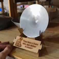Mini Bateia de Garimpo Mostruario porta retrato Para estante Tv Lembrancinha Presente