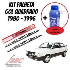 Kit 2 Palhetas Limpador De Parabrisa Dianteiro Gol Quadrado 1980 - 1996