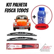 Kit 2 Palhetas Limpador De Parabrisa Dianteiro Fusca Todos