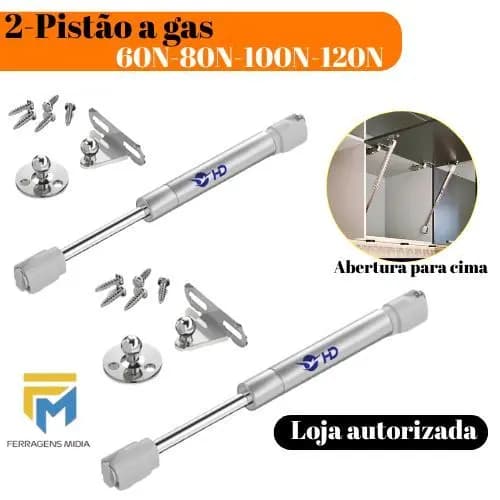 Kit 2 Pistão a Gás Força pra cima Renna - Eficiência e Durabilidade para Suas Necessidades!